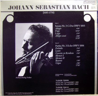 Tudor 73011 - Johann Sebastian Bach, Sonaten und Patitien für Vi - Image 2