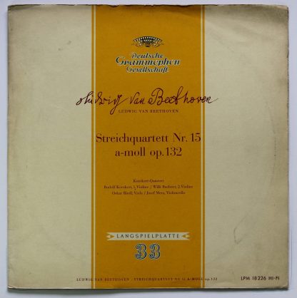 Deutsche Grammophon LPM 18 226 - Streichquartett N.15 A-Moll Op.