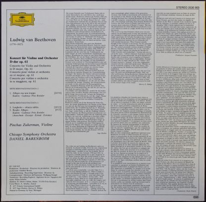 Deutsche Grammophon 2530 903 - Violinkonzert - Image 3