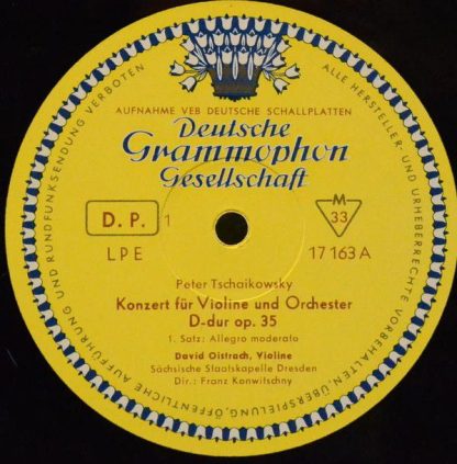 Deutsche Grammophon LPE 17163 - Konzert Für Violine Und Orcheste - Image 3