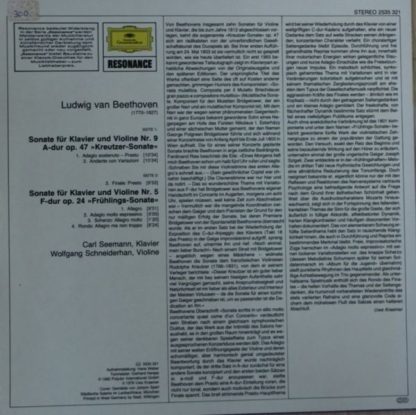 Deutsche Grammophon 2535 321 - Violinsonaten Nr. 9 A-dur »Kreutz - Image 2