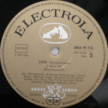 Electrola SMA 91711/13 - Alban Berg- Anneliese Rothenberger, Eli - Image 10