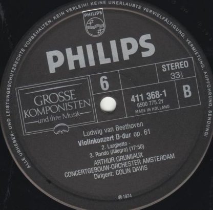 Philips 411 368-1 - Grosse Komponisten Und Ihre Musik 6: Beethov - Image 3