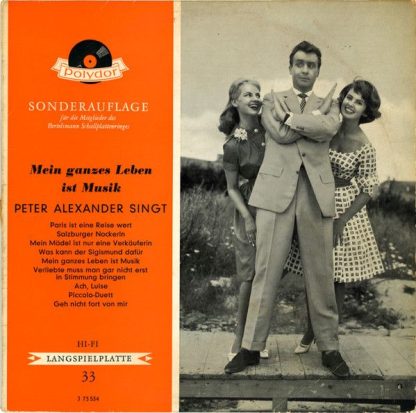 Polydor J 73 534 - Mein Ganzes Leben Ist Musik (Peter Alexander