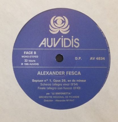 Auvidis AV4834 - Alexander Fesca - Septuor N°1 Opus 26 En Do Min - Image 4