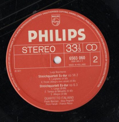 Philips 6503 060 - 3 Streichquartette = String Quartets, Op.6/1 - Image 3