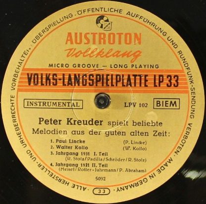 Austroton LPV 102 - "Peter Kreuder Spielt" - Image 3