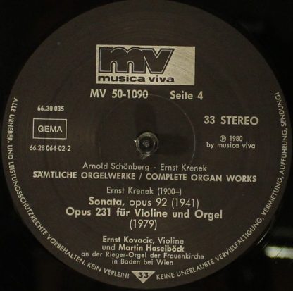 Musica Viva MV 50-1090 - Sämtliche Orgelwerke / Complete Organ W - Image 6