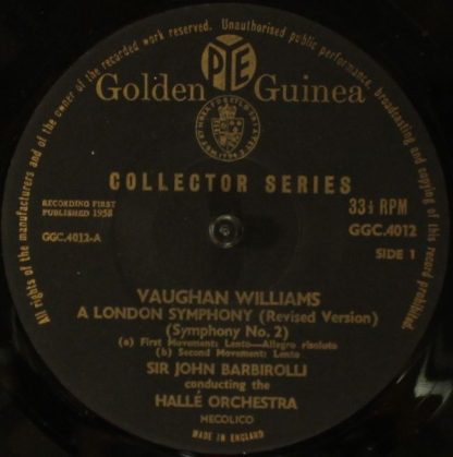 Pye Golden Guinea Records GSGC 14012 - A London Symphony (Revise - Image 3