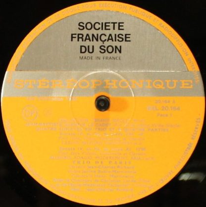 DECCA SXL 20.153 A - 3 Sonates En Quatuor - Image 3