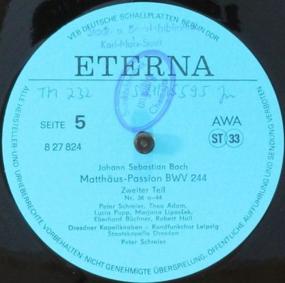 Eterna 8 27 822 - 825 - Matthäus-Passion - Image 7