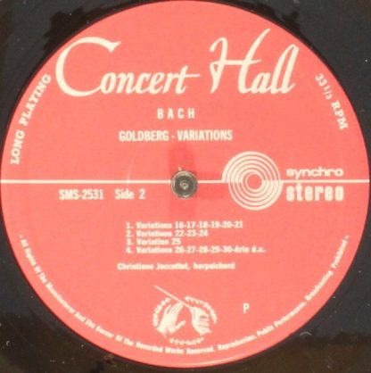 Concert Hall SMS-2531 - Goldberg-Variationen - Image 3