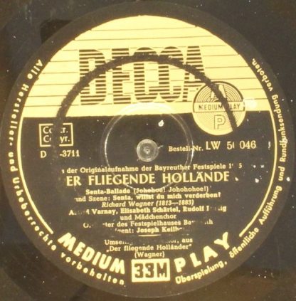 DECCA LW 50 046 - Der Fliegende Holländer Aus Der Originalaufnah - Image 4