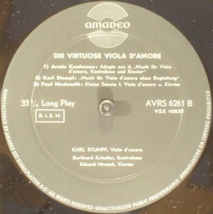 Amadeo AVRS 6261 - Die Virtuose Viola D'amore - Image 4