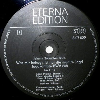 Eterna 8 27 029 - Kantaten - Was Mir Behagt Ist Nur Die Muntre J - Image 4