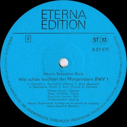 Eterna 8 27 675 - Wachet Auf, Ruft Uns Die Stimme BWV 140 - Wie - Image 4