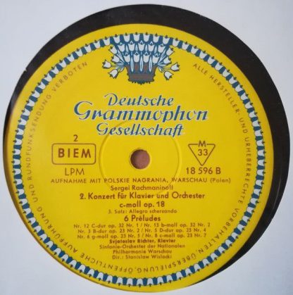 Deutsche Grammophon LPM 18 596 - 2. Konzert Für Klavier Und Orch - Image 3