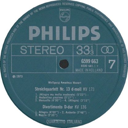 Philips 6747 097 - Complete Works For String Quartet - Image 16