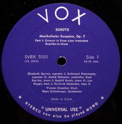 VOX (6) SVBX 5101 - 300th Anniversary Edition 1672-1972 / Histor - Image 3