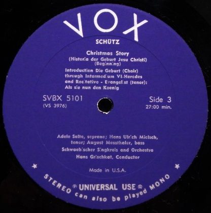 VOX (6) SVBX 5101 - 300th Anniversary Edition 1672-1972 / Histor - Image 5