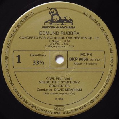 Unicorn-Kanchana DKP 9056 - Violin Concerto / Piano Concerto - Image 3