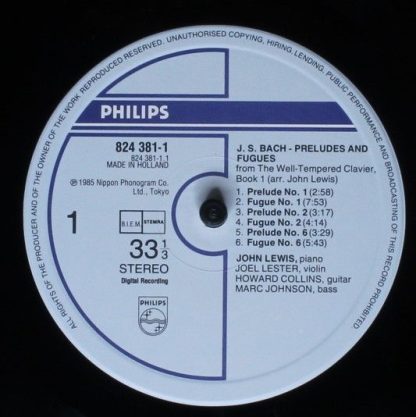 Philips 824 381-1 - J.S. Bach Preludes And Fugues From The Well- - Image 4