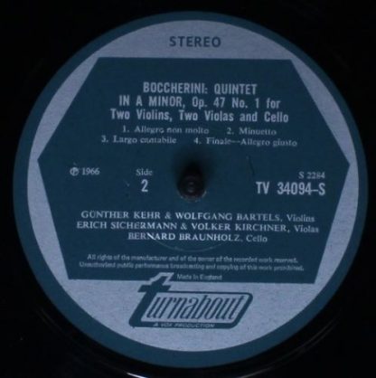 Turnabout TV 34094S - 2 String Quintets - Op. 13, No. 5 And Op. - Image 4