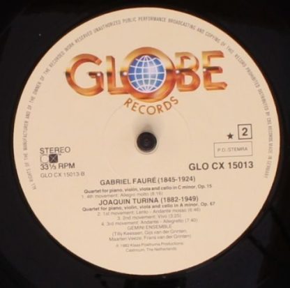 Globe GLO CX 15013 - Piano Quartet in C minor, Op. 15, Piano Qua - Image 4