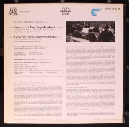 Telefunken SAWT 9552-B - Concerto For Two Harpsichords In C/ Con - Image 2