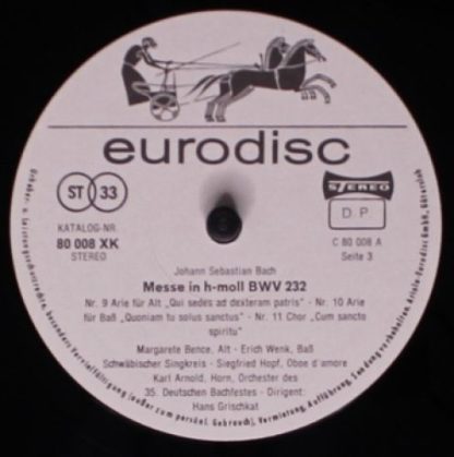 Eurodisc 80 010 XK - Messe In H-Moll - Image 5