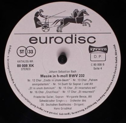 Eurodisc 80 010 XK - Messe In H-Moll - Image 6