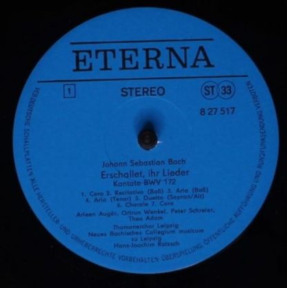 Eterna 8 27 517 - Erschallet, Ihr Lieder Kantate BWV 172c / Also - Image 3