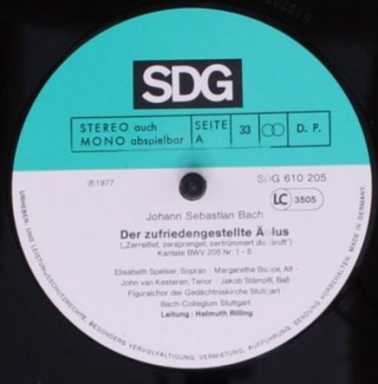 SDG 610 205 - Der Zufriedengestellte Äolus BWV 205 - Image 3