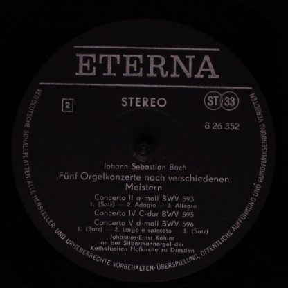 Eterna 8 26 352 - Orgelwerke 21 (Fünf Orgelkonzerte Nach Verschi - Image 4