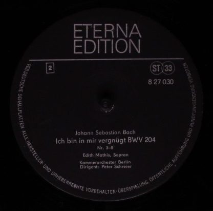 Eterna 8 27 030 - Kantaten "Weichet Nur, Betrübte Schatten" Bwv - Image 4