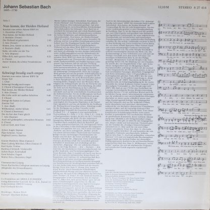 Eterna 8 27 414 - Johann Sebastian Bach - Kantaten (Nun Komm, De - Image 2