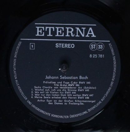 Eterna 8 25 781 - Johann Sebastian Bach, Arthur Eger - Bachs Org - Image 3