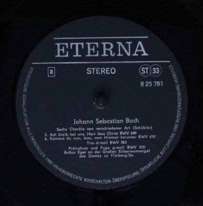 Eterna 8 25 781 - Johann Sebastian Bach, Arthur Eger - Bachs Org - Image 4