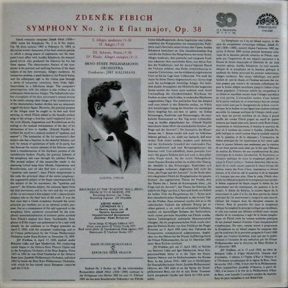 Supraphon 4 10 2165 - Zdeněk Fibich- Brno State Philharmonic Orc - Image 2