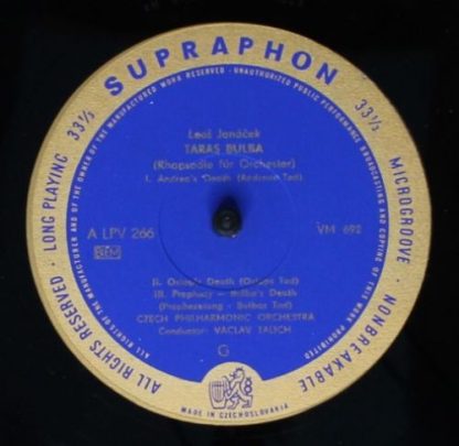 Supraphon A LPV 266 - Leoš Janáček- The Czech Philharmonic Orche - Image 4