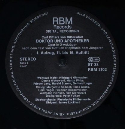 RBM Records RBM 3101/03 - Carl Ditters von Dittersdorf, Rheinisc - Image 9