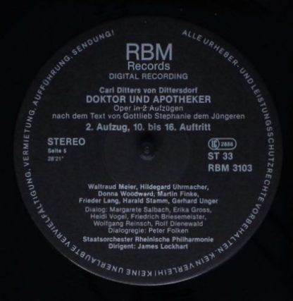 RBM Records RBM 3101/03 - Carl Ditters von Dittersdorf, Rheinisc - Image 11