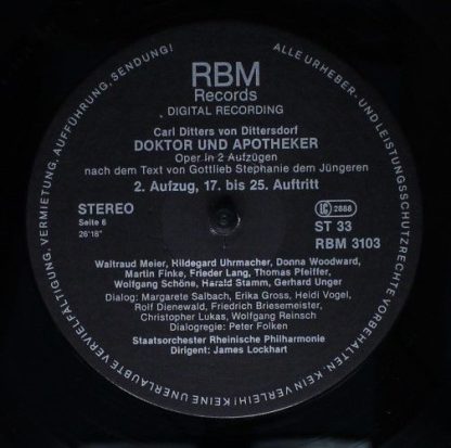 RBM Records RBM 3101/03 - Carl Ditters von Dittersdorf, Rheinisc - Image 12