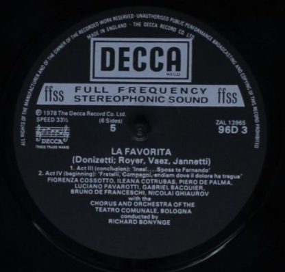 DECCA D96D 3 - Gaetano Donizetti, Fiorenza Cossotto, Luciano Pav - Image 11