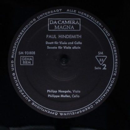 Da Camera Magna SM93808 - Paul Hindemith - Paul Hindemith Bratsc - Image 4