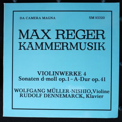 Da Camera Magna SM 93320 - Max Reger - Kammermusik - Violinwerke