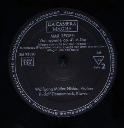 Da Camera Magna SM 93320 - Max Reger - Kammermusik - Violinwerke - Image 4