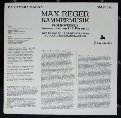 Da Camera Magna SM 93320 - Max Reger - Kammermusik - Violinwerke - Image 2