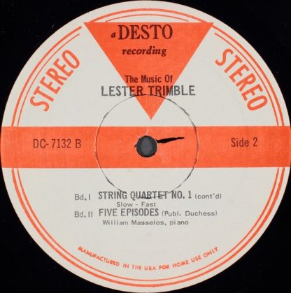 Desto DC-7132 - The Music Of Lester Trimble - Image 4