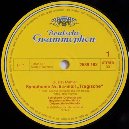 Deutsche Grammophon 413 528-1 G X2 - Symphony No.6 / Rückert-Lie - Image 5